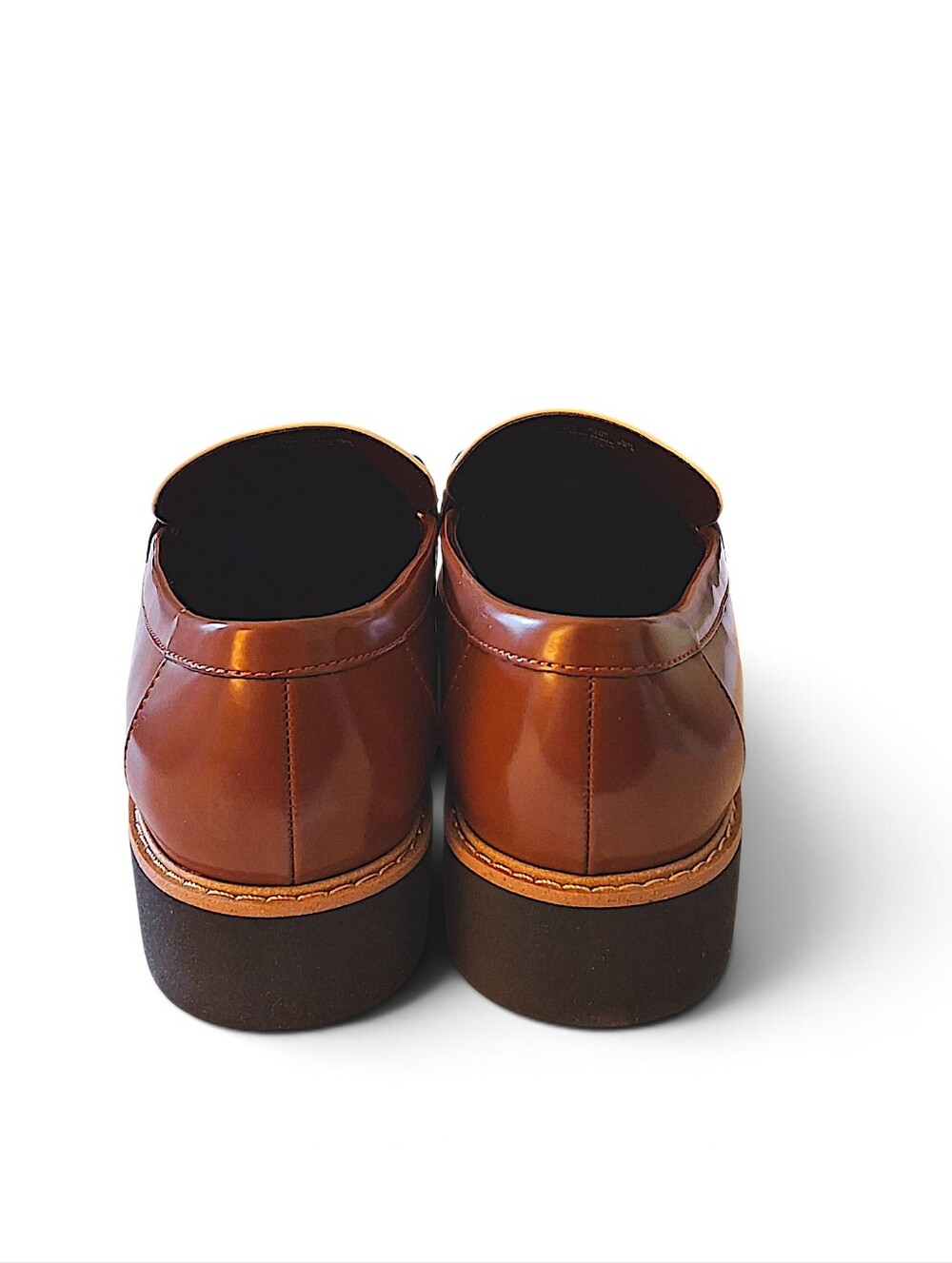 Franco Sarto Colette Horsebit Lug Loafers Tobacco Brown Wide 9W - New in Box - Picture 5 of 16